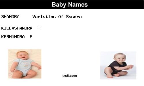 shandra baby names